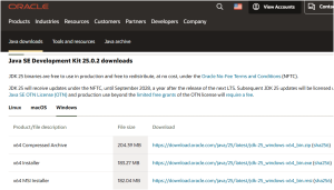 Visit the official Oracle Java download page to download and install JDK.