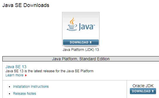 javase downloads