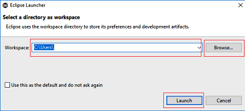 Eclipse IDE workspace