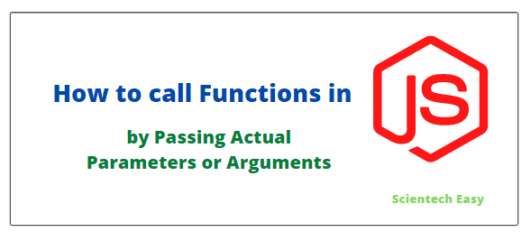 How to call function in JavaScript by passing arguments
