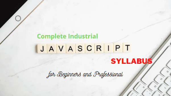 Complete JavaScript syllabus to learn