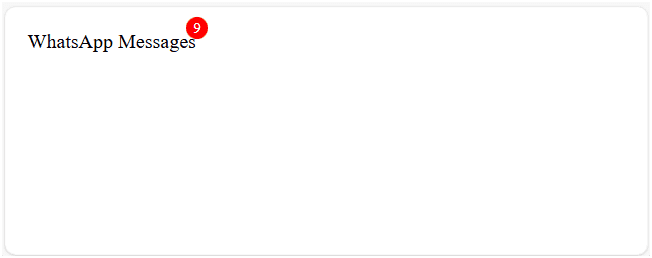 Creating a notification using ::after pseudo-element selector.